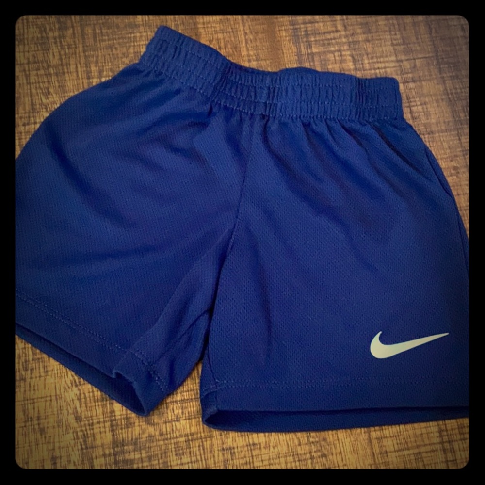 Nike Shorts Boys size 24 months navy blue EUC